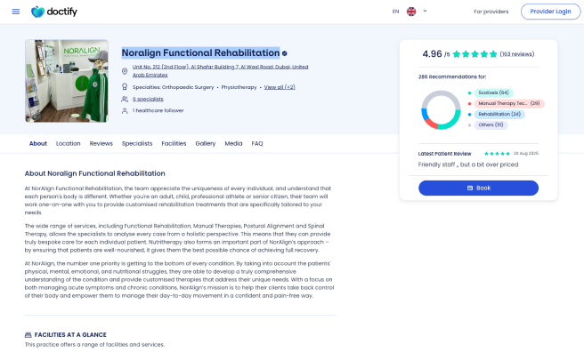 Noralign profile